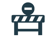 road closure icon